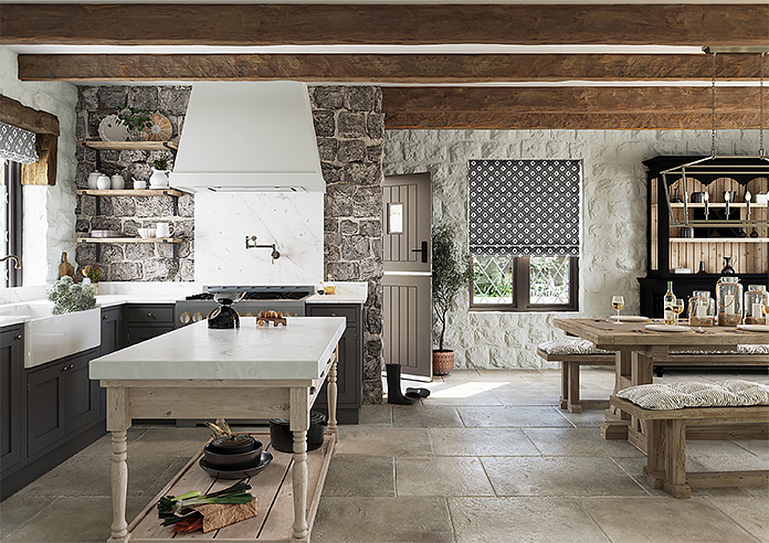 Huaraz Velvet, Midnight - Twist&Fit Roman Blind - Image 8